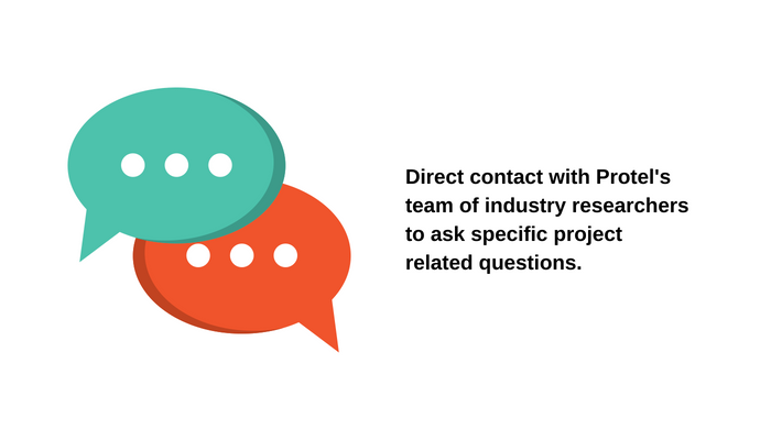 Project database | Direct contact with Protel's team of industry researchers 