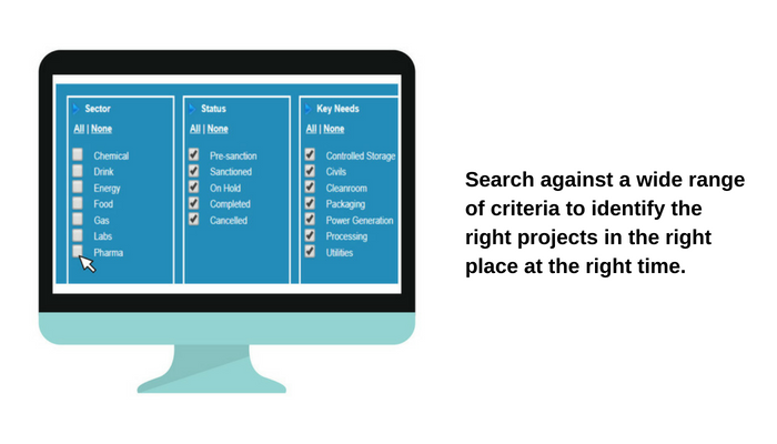 Project database | Search again a wide variety of criteria to identify the right projects, in the right place, at the right time